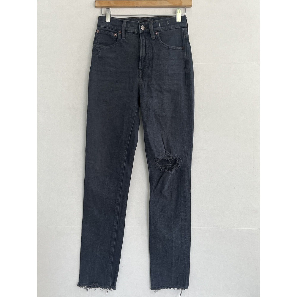 Madewell Women's Size 24T Dark Gray/Black Denim The Perfect Vintage Jean‎